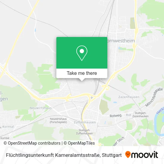 Карта Flüchtlingsunterkunft Kameralamtsstraße