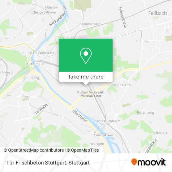 Tbr Frischbeton Stuttgart map