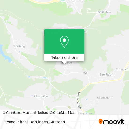 Карта Evang. Kirche Börtlingen
