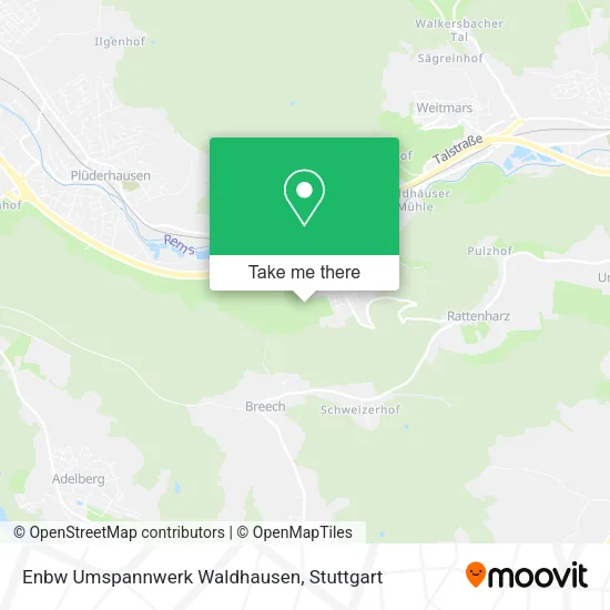 Карта Enbw Umspannwerk Waldhausen