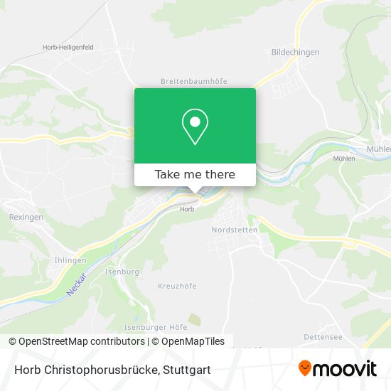 Horb Christophorusbrücke map