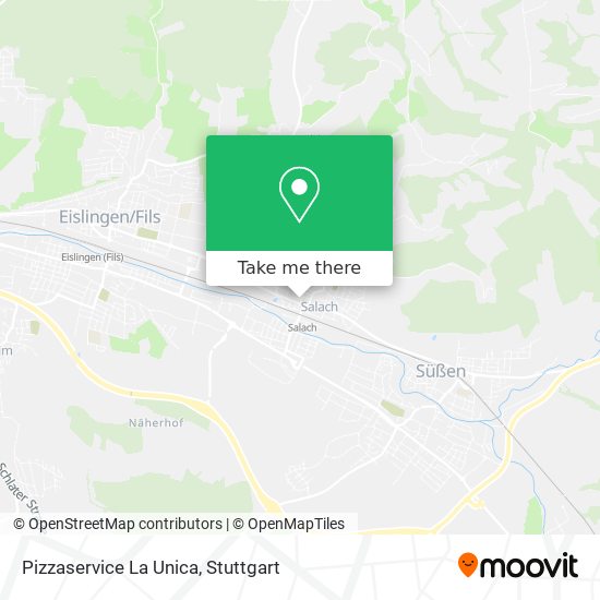 Pizzaservice La Unica map