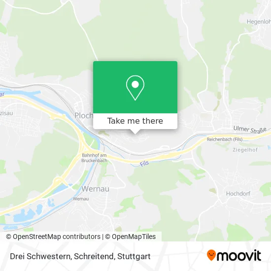 Карта Drei Schwestern, Schreitend