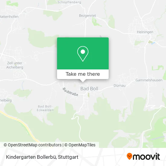 Kindergarten Bollerbü map