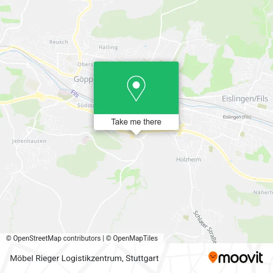 Карта Möbel Rieger Logistikzentrum