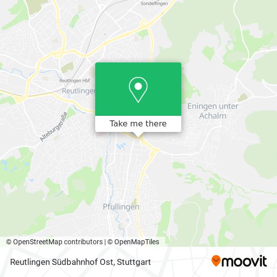 Reutlingen Südbahnhof Ost map