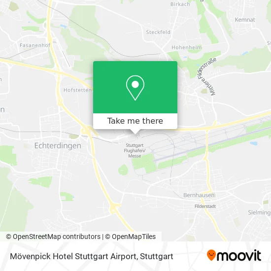 Карта Mövenpick Hotel Stuttgart Airport