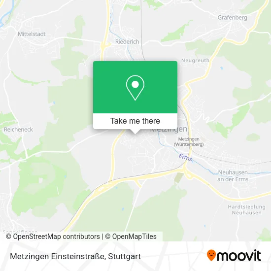 Карта Metzingen Einsteinstraße