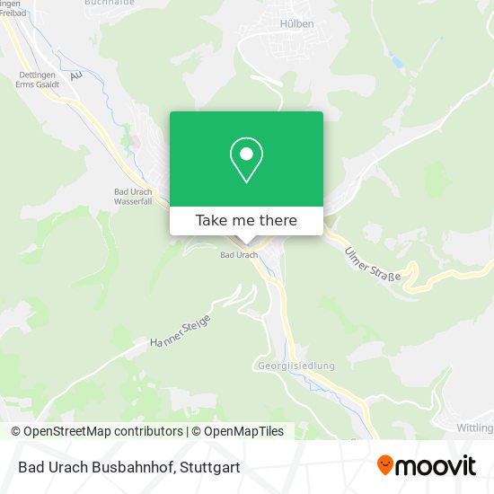 Bad Urach Busbahnhof map