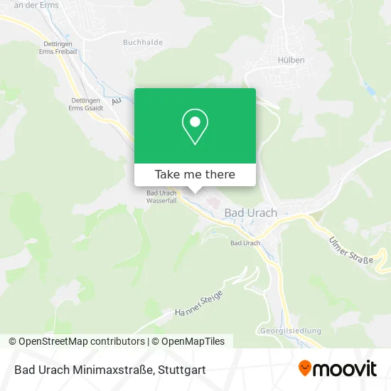 Карта Bad Urach Minimaxstraße