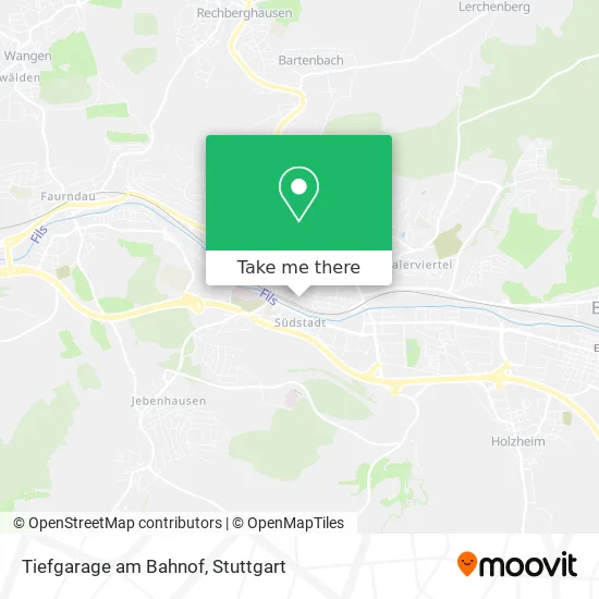 Tiefgarage am Bahnof map