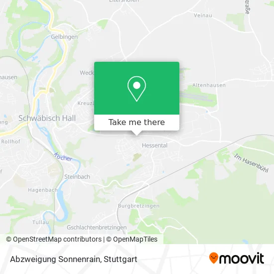 Карта Abzweigung Sonnenrain