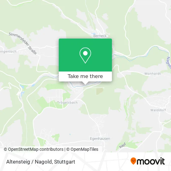 Карта Altensteig / Nagold