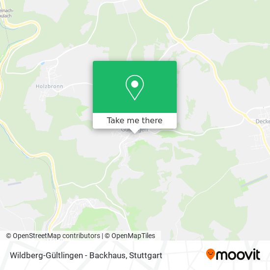 Wildberg-Gültlingen - Backhaus map