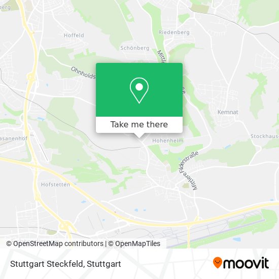 Stuttgart Steckfeld map