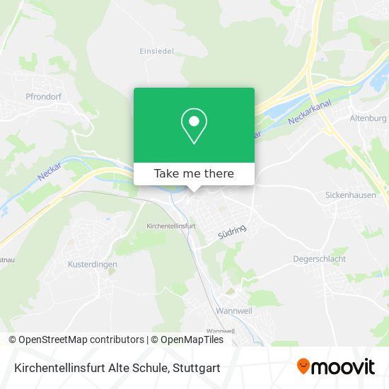 Kirchentellinsfurt Alte Schule map