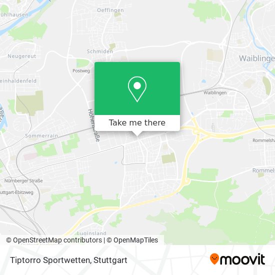 Карта Tiptorro Sportwetten