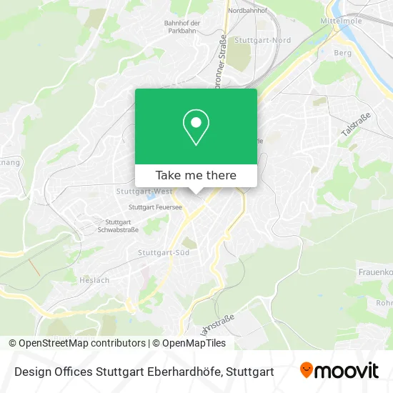 Design Offices Stuttgart Eberhardhöfe map