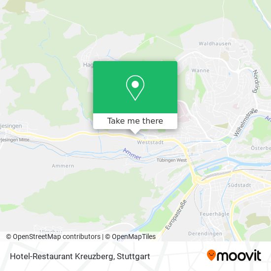 Hotel-Restaurant Kreuzberg map