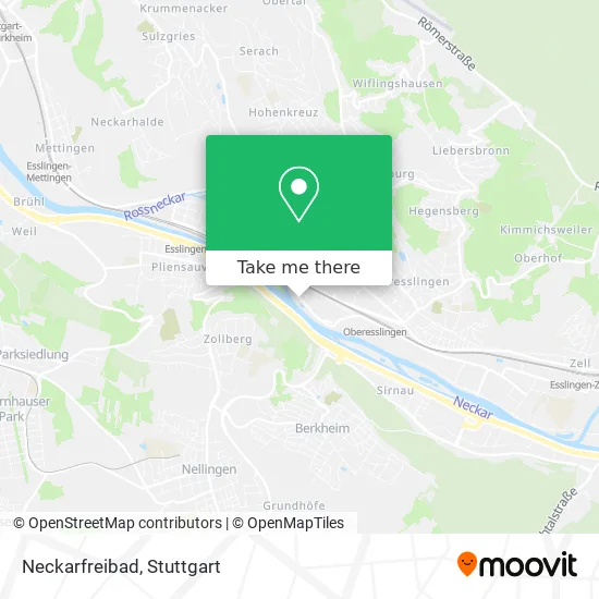 Карта Neckarfreibad
