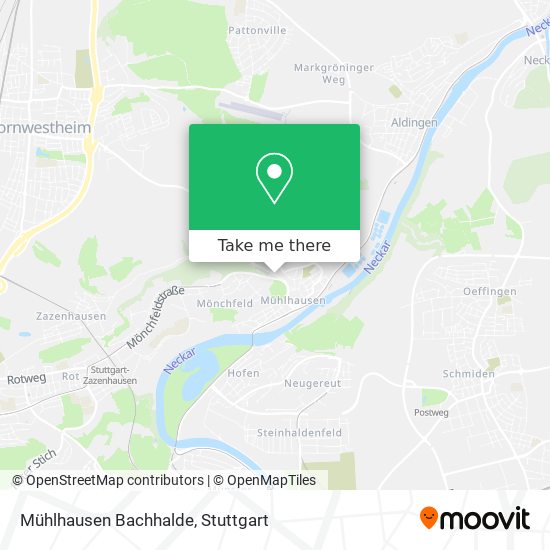 Mühlhausen Bachhalde map