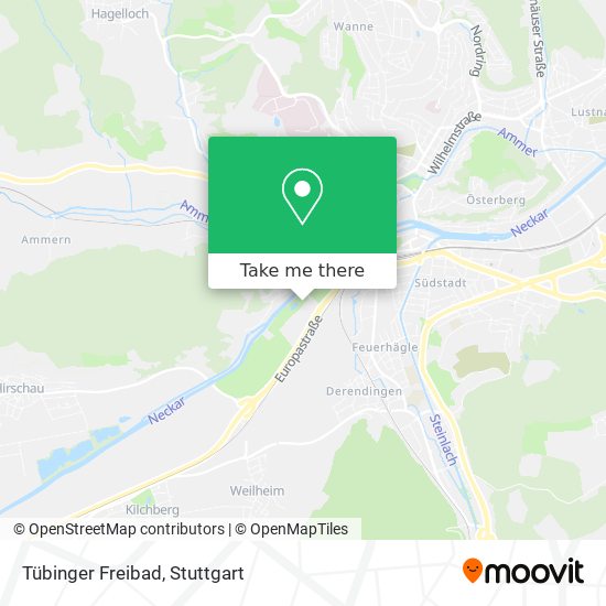Tübinger Freibad map