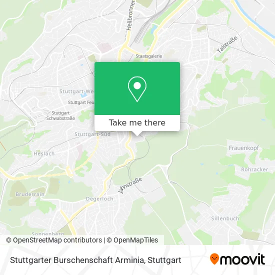 Карта Stuttgarter Burschenschaft Arminia
