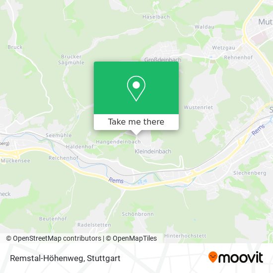 Remstal-Höhenweg map