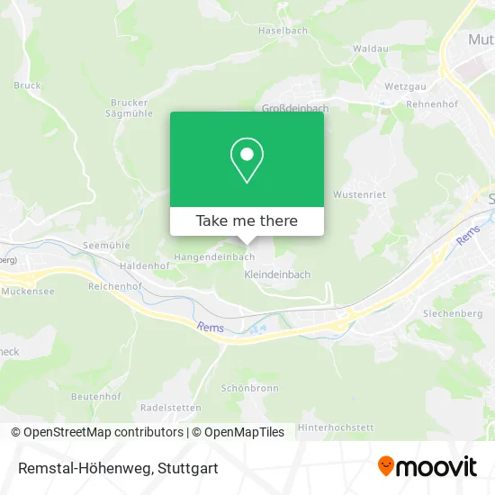 Карта Remstal-Höhenweg