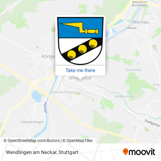 Карта Wendlingen am Neckar