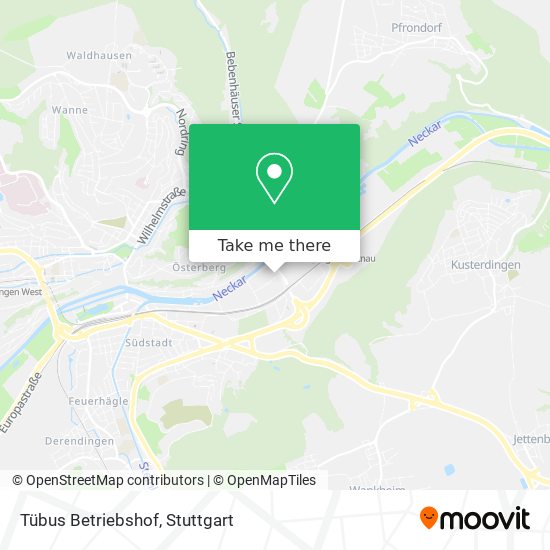 Tübus Betriebshof map