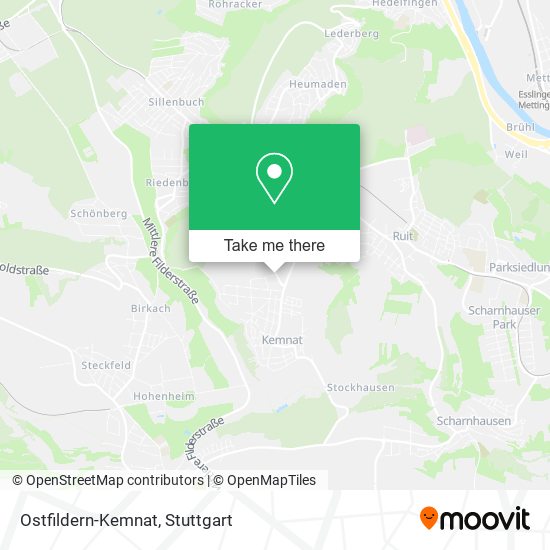 Карта Ostfildern-Kemnat