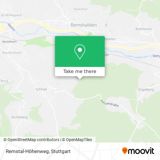Карта Remstal-Höhenweg