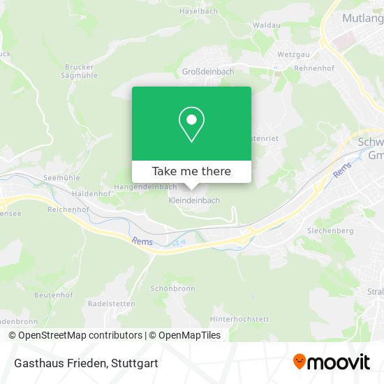 Gasthaus Frieden map