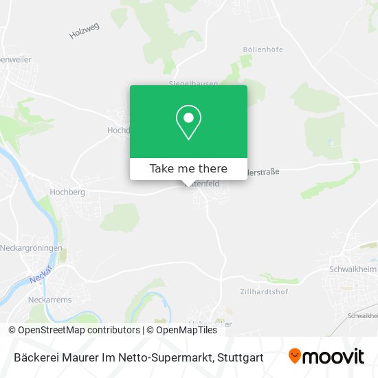 Карта Bäckerei Maurer Im Netto-Supermarkt