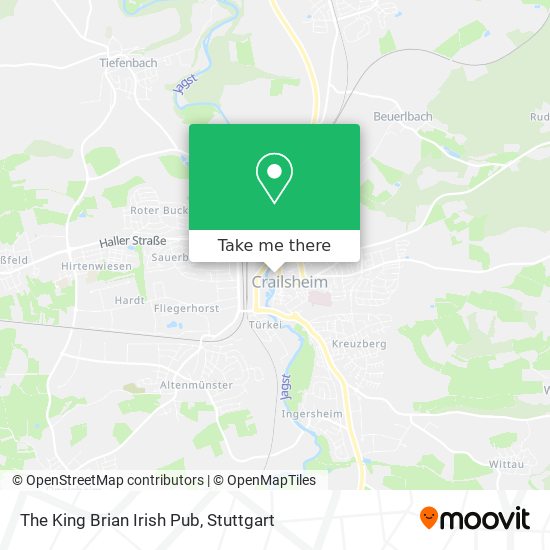 The King Brian Irish Pub map