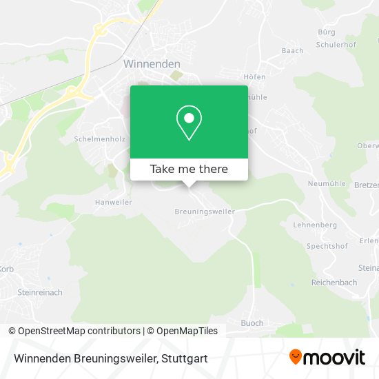 Карта Winnenden Breuningsweiler