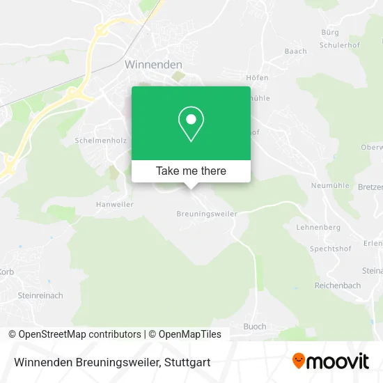 Карта Winnenden Breuningsweiler