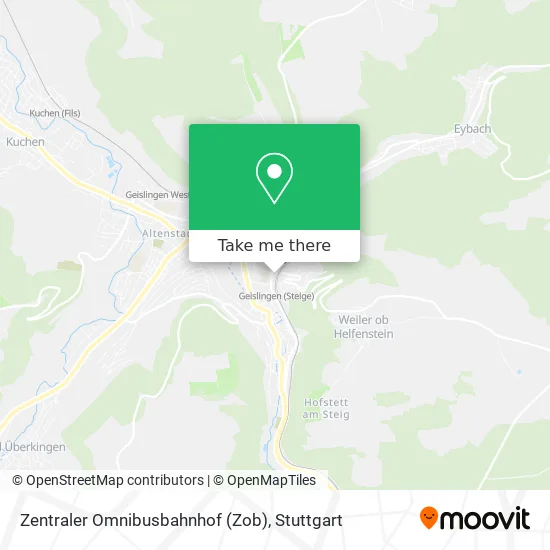 Карта Zentraler Omnibusbahnhof (Zob)