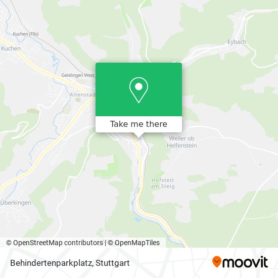 Behindertenparkplatz map