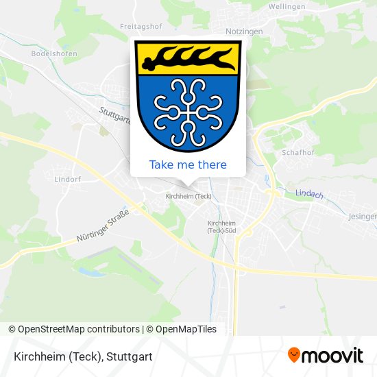 Карта Kirchheim (Teck)