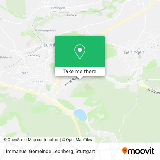 Карта Immanuel Gemeinde Leonberg