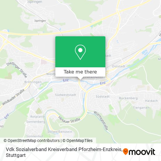 Vdk Sozialverband Kreisverband Pforzheim-Enzkreis map