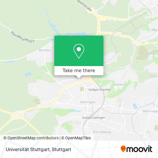 Universität Stuttgart map