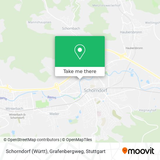 Schorndorf (Württ), Grafenbergweg map