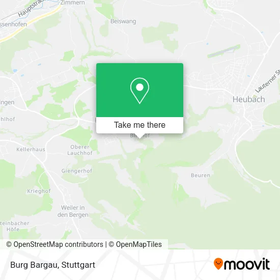 Карта Burg Bargau
