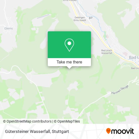 Gütersteiner Wasserfall map