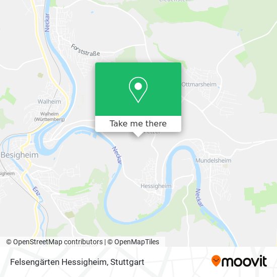 Felsengärten Hessigheim map