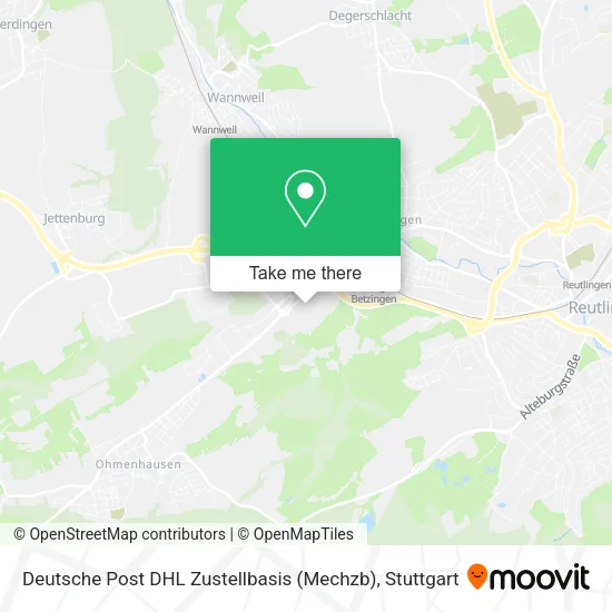 Карта Deutsche Post DHL Zustellbasis (Mechzb)
