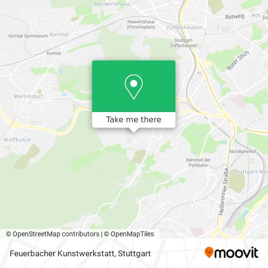 Feuerbacher Kunstwerkstatt map